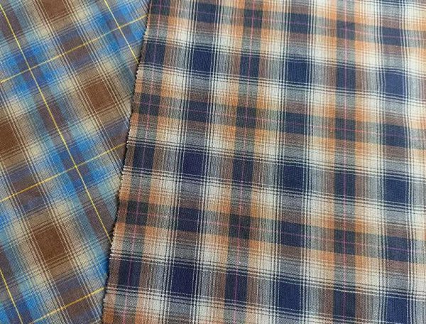 100%100%Ramie yard dyed checks